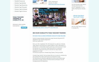 Charlotte yoga teacher training urban bliss yoga